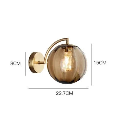 Sandsberg | Luxe Moderne Wandleuchte aus Glas – CrystalGlow