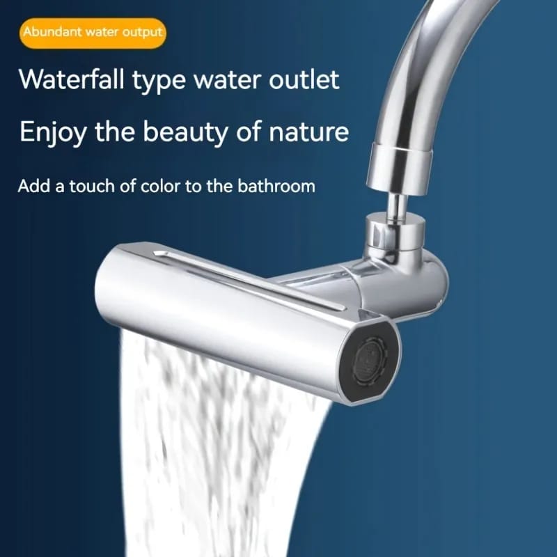 Multifunktionale Universelle Wasserhahnduschverlängerung, Wasserfall-Wasserhahnkopf, spritzsichere Wasserbesprühdüse für die Küche