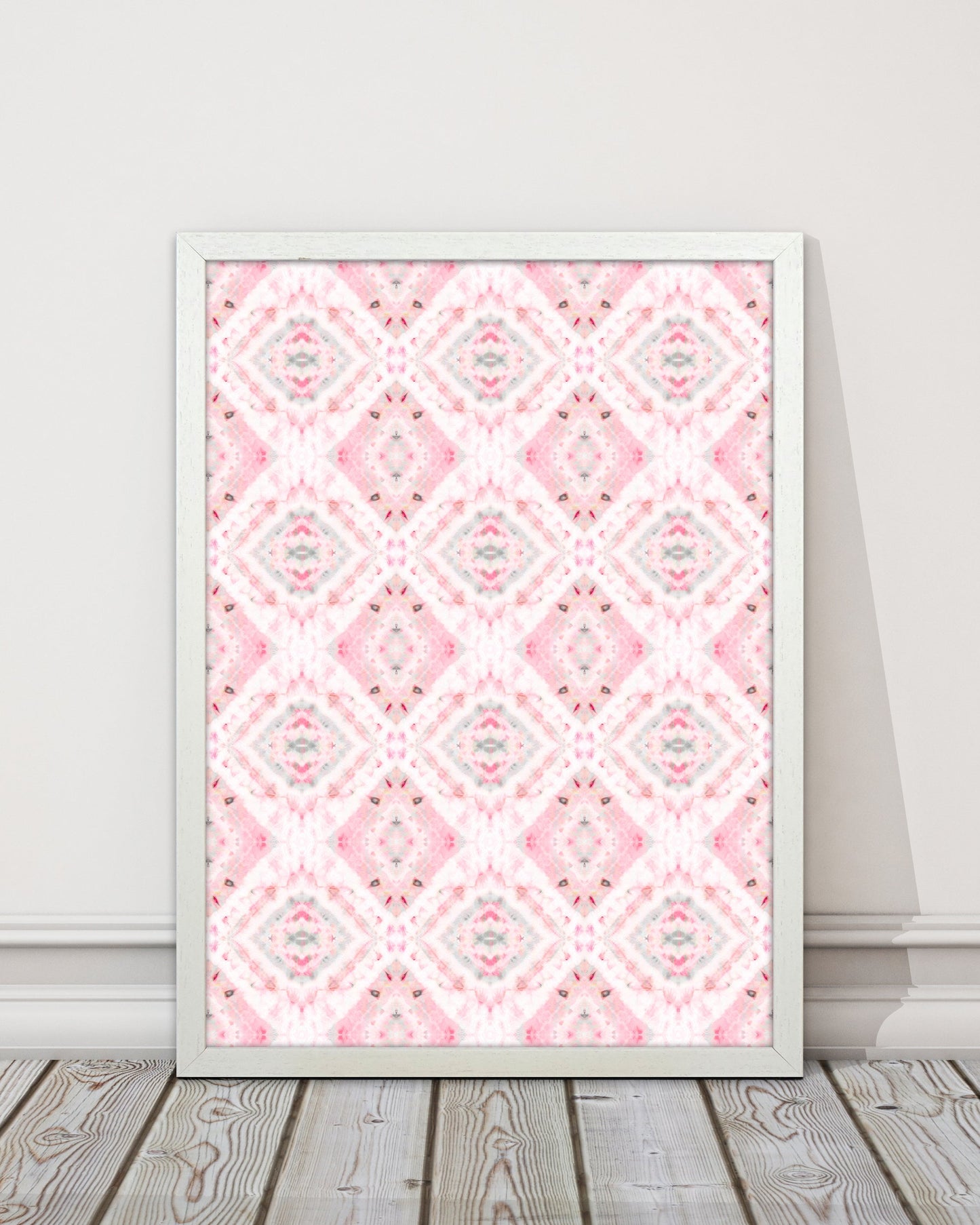 Sandsberg | Boho Shibori Pink Abstract Art Print