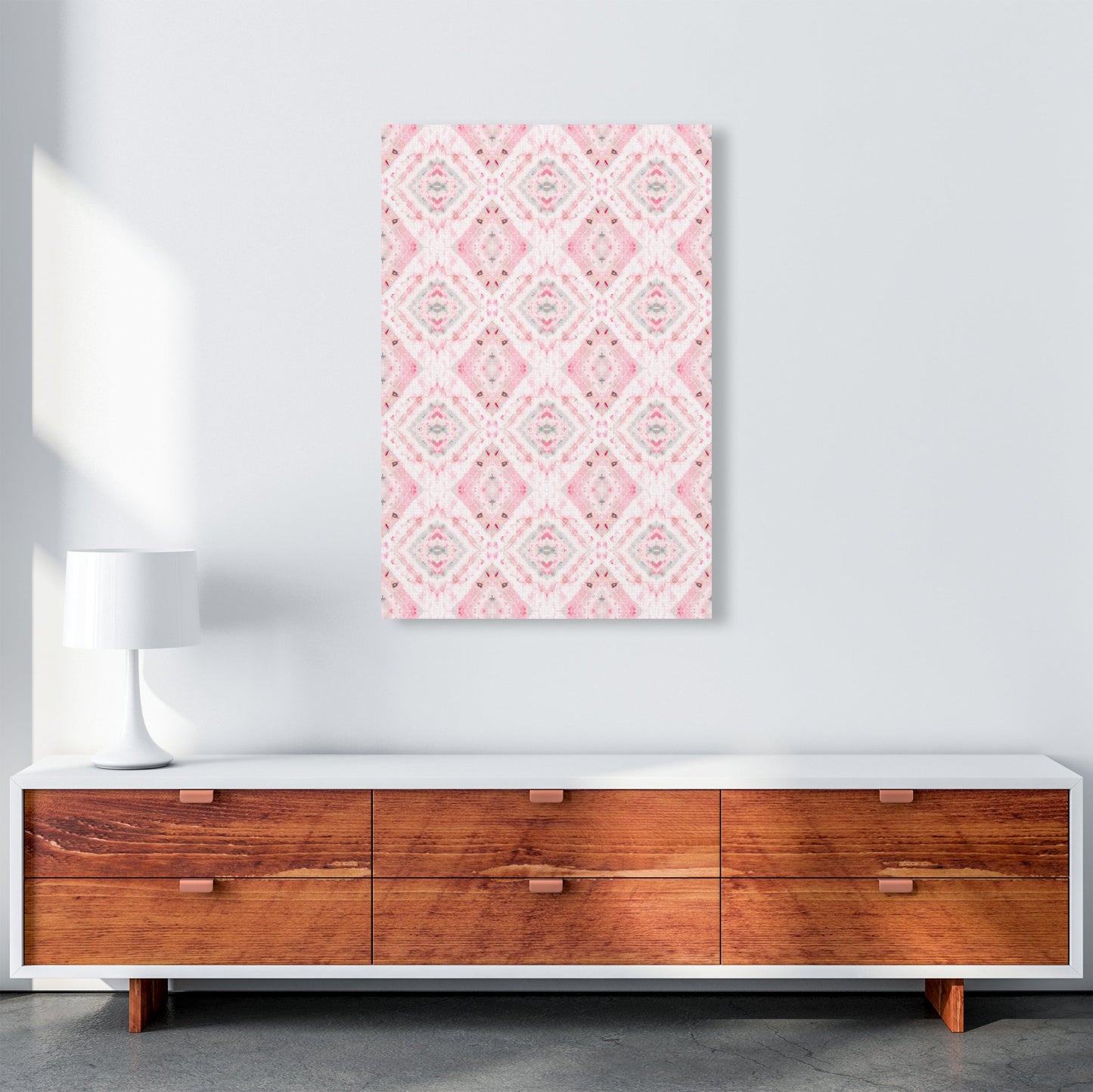 Sandsberg | Boho Shibori Pink Abstract Art Print