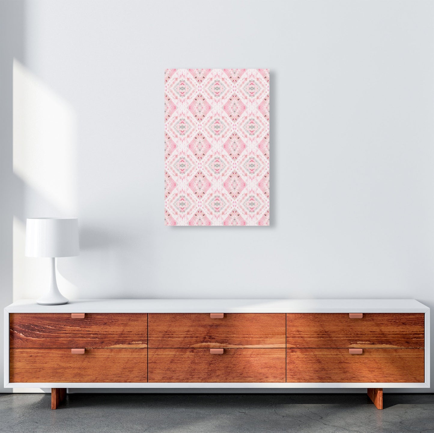 Sandsberg | Boho Shibori Pink Abstract Art Print