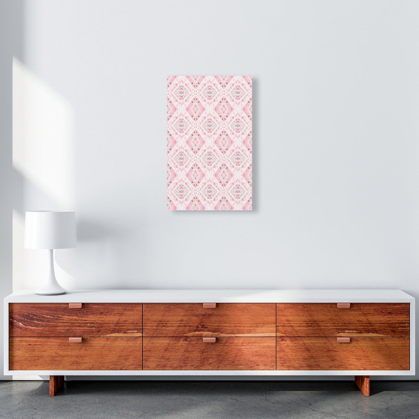 Sandsberg | Boho Shibori Pink Abstract Art Print