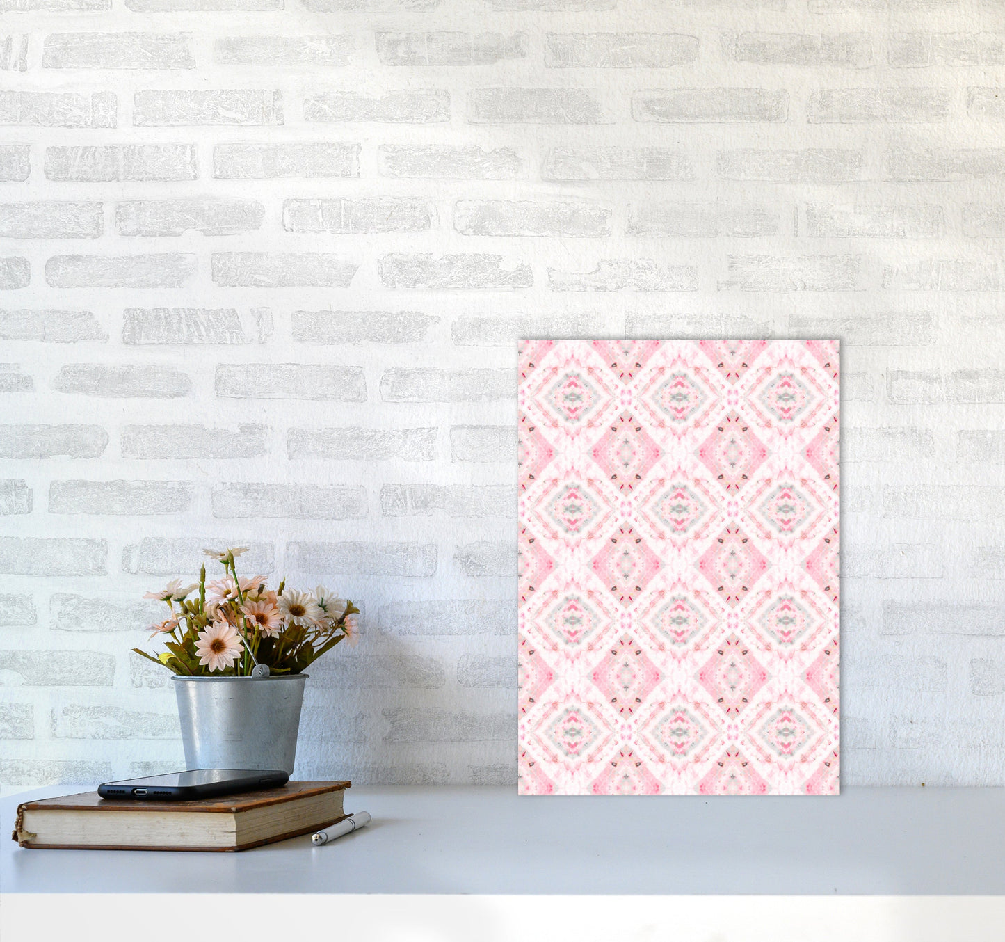 Sandsberg | Boho Shibori Pink Abstract Art Print
