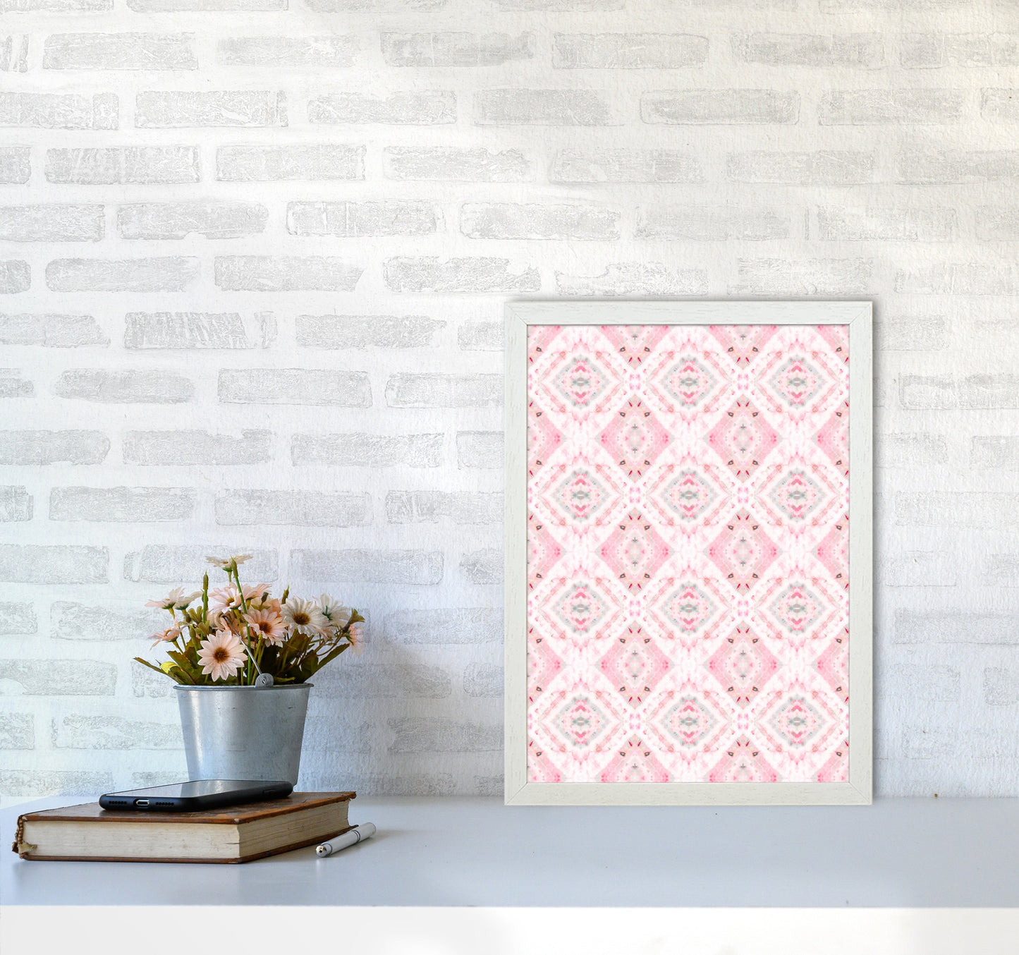 Sandsberg | Boho Shibori Pink Abstract Art Print
