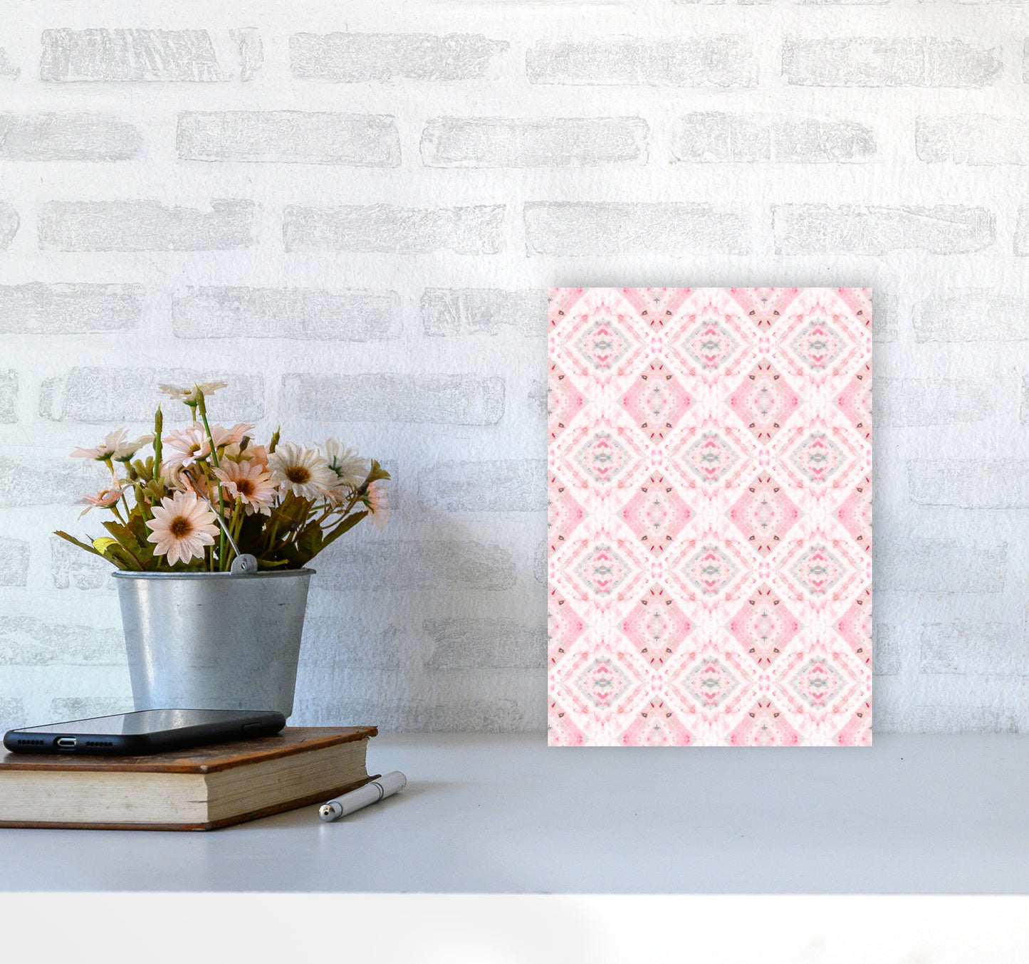 Sandsberg | Boho Shibori Pink Abstract Art Print
