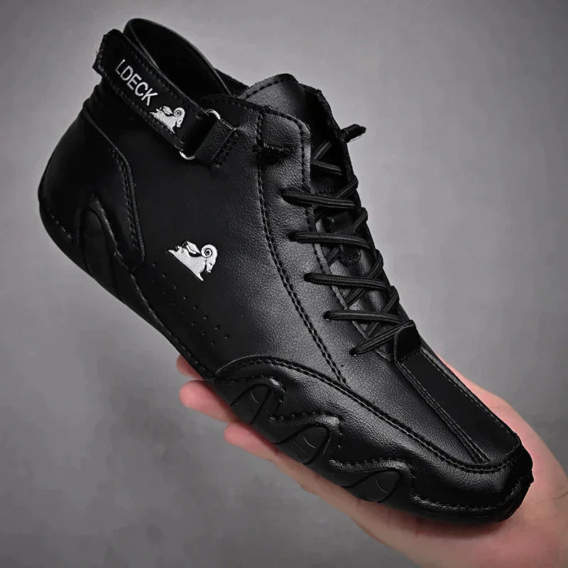 bequemer Rutschfester Barfußschuh aus echtem Leder (Unisex).