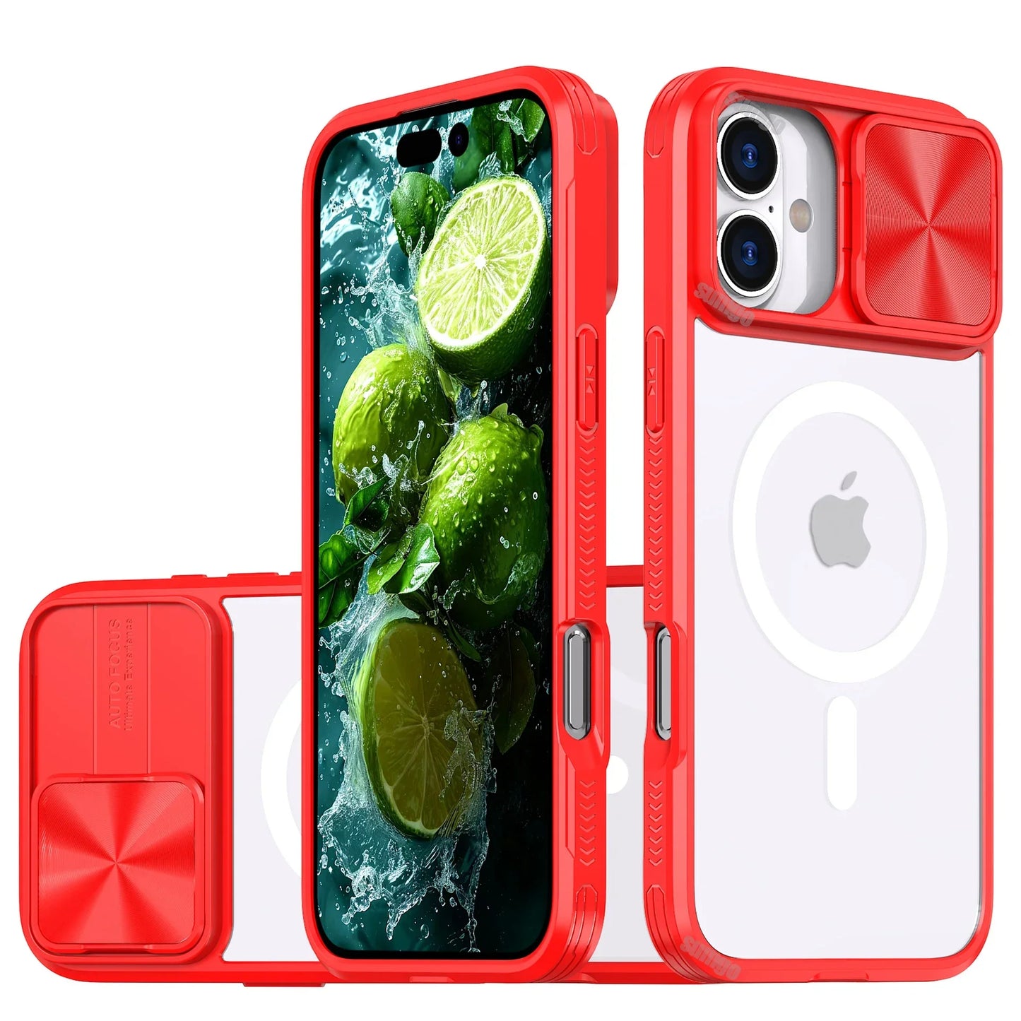 Slide Lens Protector Rüstung Case für iPhone