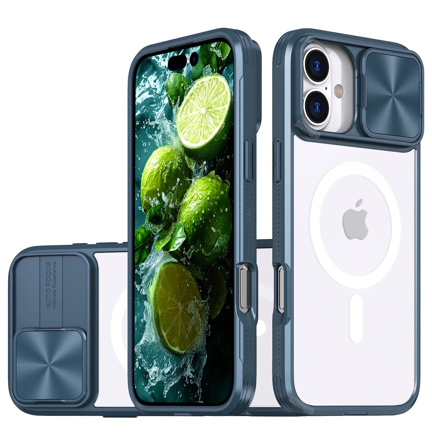 Slide Lens Protector Rüstung Case für iPhone