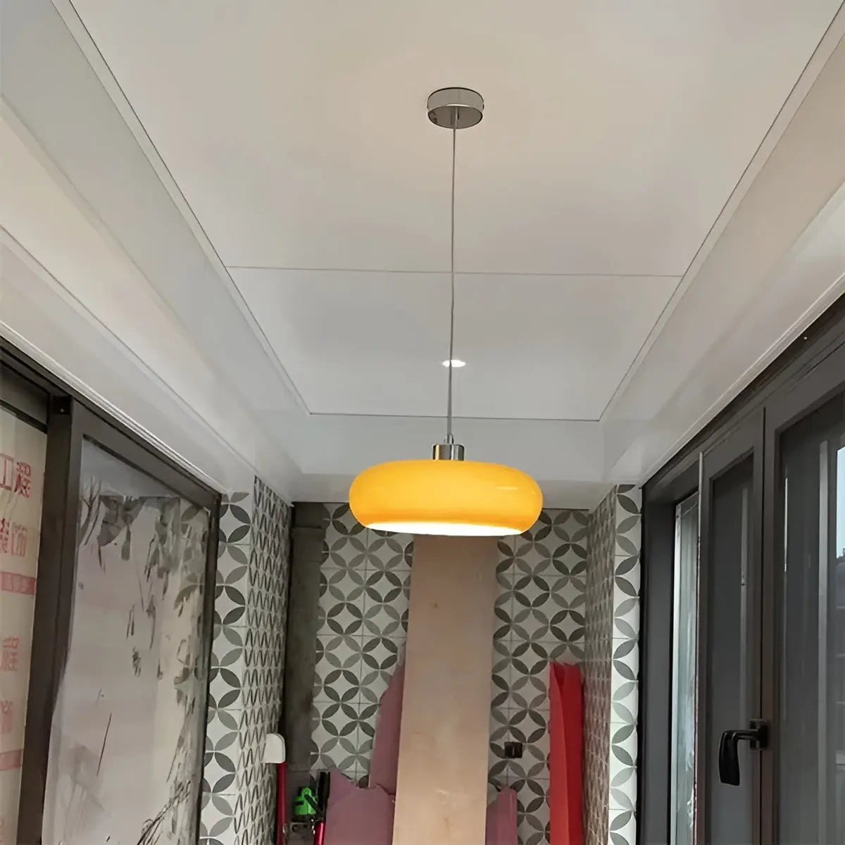 GlassGlow Lampe - Retro Skandinavische Glaskörper LED Hängeleuchte