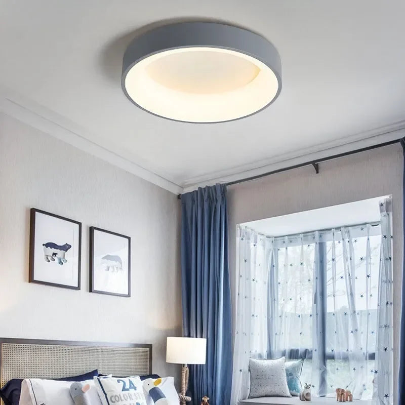 Runde LED-Deckenleuchte dimmbar | Moderne Deckenlampe für das Wohnzimmer
