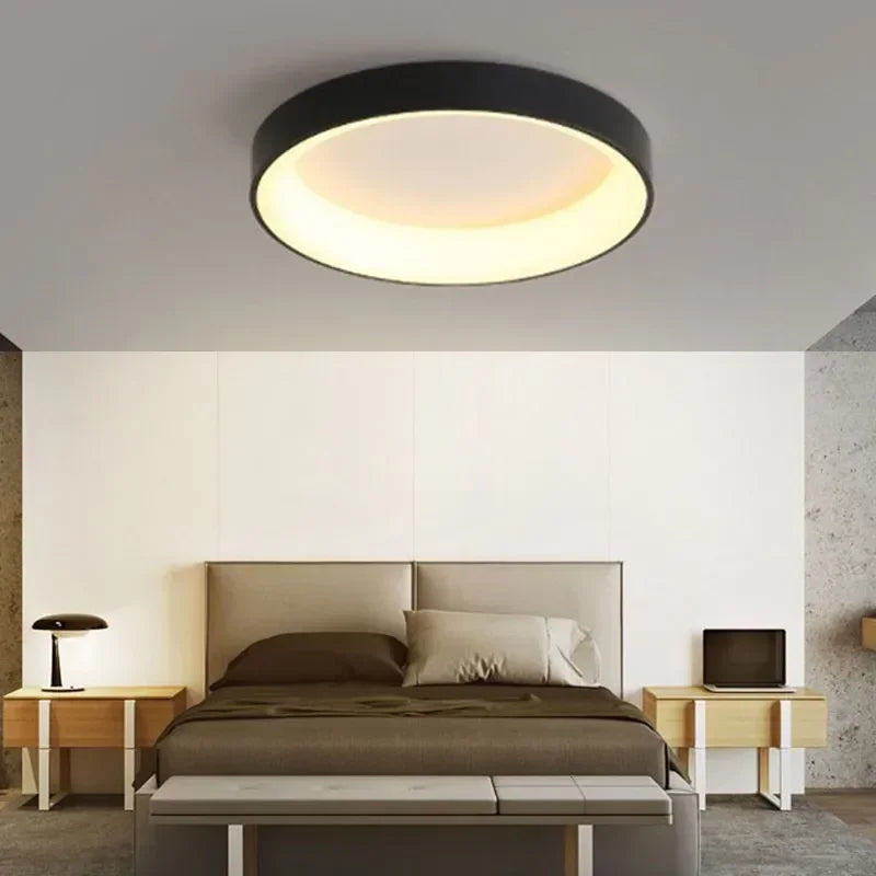 Runde LED-Deckenleuchte dimmbar | Moderne Deckenlampe für das Wohnzimmer