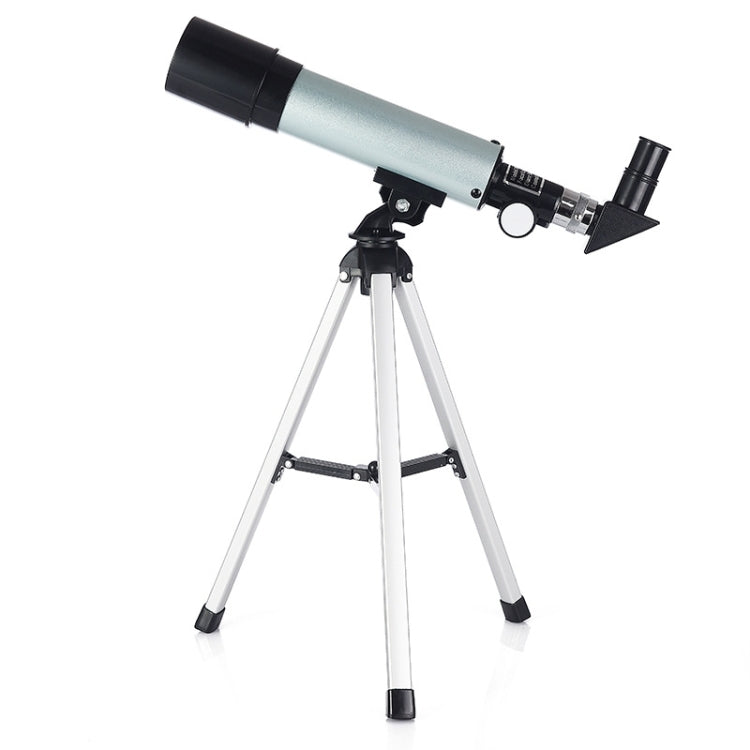 Sandsberg | F36050 Tragbares Professionelles Hochauflösendes Hochzeiten Espace Astronomisches Teleskop Beobachtungsgerät mit Aluminiumlegierung Stativ (Silber)