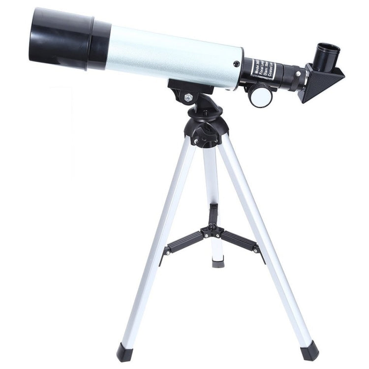 Sandsberg | F36050 Tragbares Professionelles Hochauflösendes Hochzeiten Espace Astronomisches Teleskop Beobachtungsgerät mit Aluminiumlegierung Stativ (Silber)