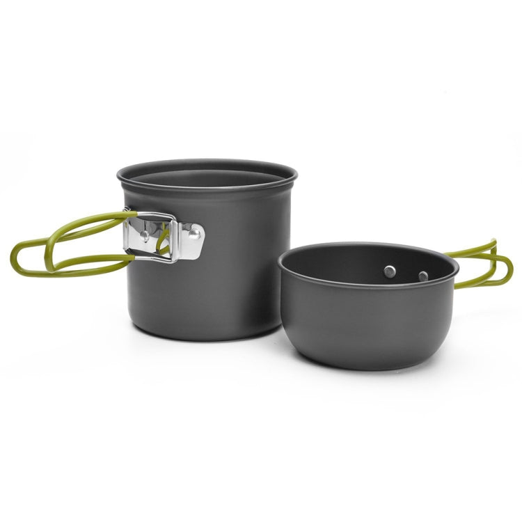 Sandsberg | DS-101 Tragbares Outdoor-Camping-Kochset Picknickkochtopf Kochgeschirr-Kombination (Orange)