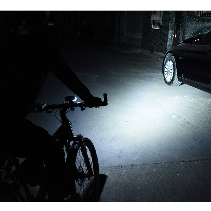 Sandsberg | 350LM USB-Aufladbares Wasserdichtes Snap-on Fahrradlicht mit Lautsprecher & Stoppuhr-Funktion (Rot)