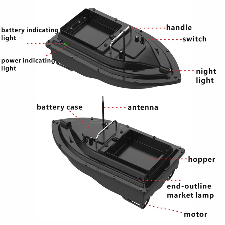 Sandsberg | D16 Smart RC Angelköderboot 2kg Ladung 500M