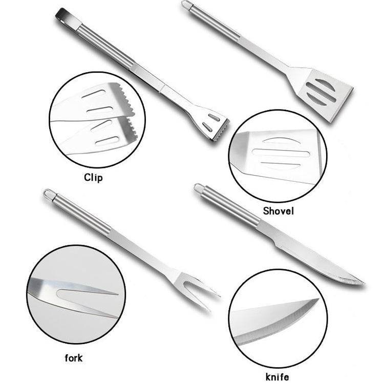 Sandsberg | 10 in 1 Outdoor Besteckset Camping Grill Besteck Picknick Werkzeugset mit Thermometer