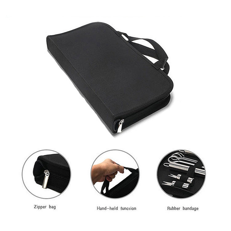 Sandsberg | 10 in 1 Outdoor Besteckset Camping Grill Besteck Picknick Werkzeugset mit Thermometer