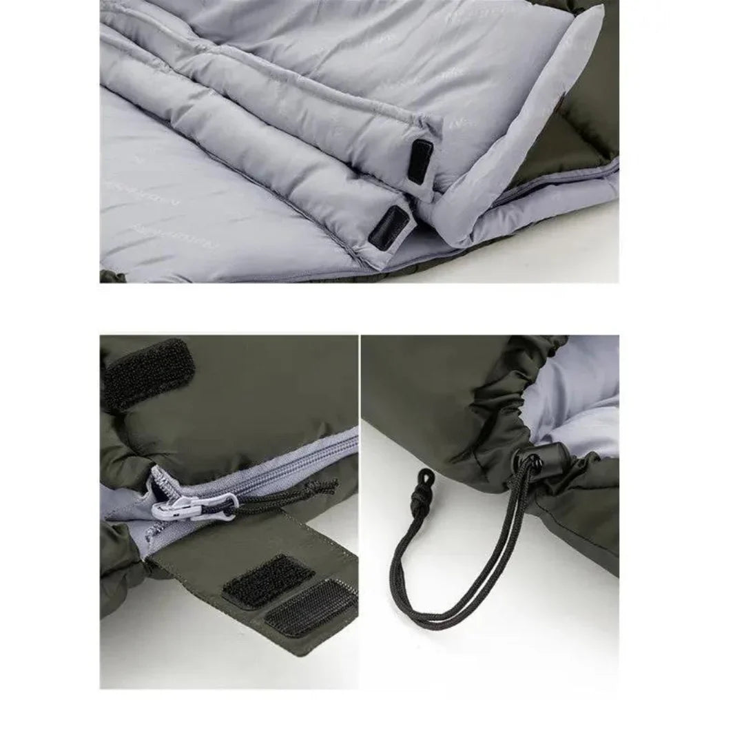 Sandsberg | Wärmeisolierter Schlafsack für Camping – Ultraleichter Outdoor-Schlafsack für kalte Nächte