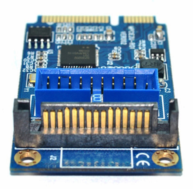 Sandsberg | MINI PCI-E zu USB 3.0 Front 19 Pin Desktop PC Erweiterungskarte (Blau)