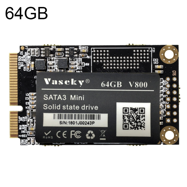 Sandsberg | Vaseky V800 64GB 1,8 Zoll SATA3 Mini Interne Solid State Drive MSATA SSD Modul für Laptop