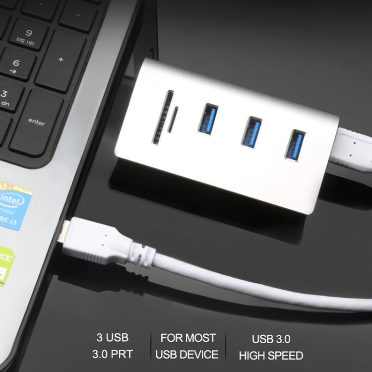 Sandsberg | Rocketek HUB-3PC2 Hochgeschwindigkeits-USB 3.0 Splitter HUB-Adapter (Weiß)