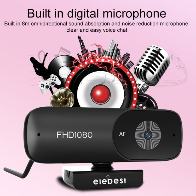 Sandsberg | C90 1080P Autofokus HD Computer Kamera Webcam (Schwarz)