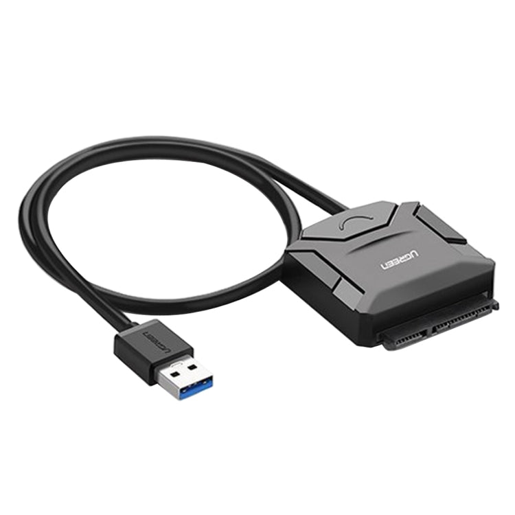 Sandsberg | UGREEN USB 3.0 zu SATA Adapterkabel-Konverter für 2,5 / 3,5 Zoll Festplatte HDD und SSD, Unterstützung UASP SATA 3.0 (Schwarz)