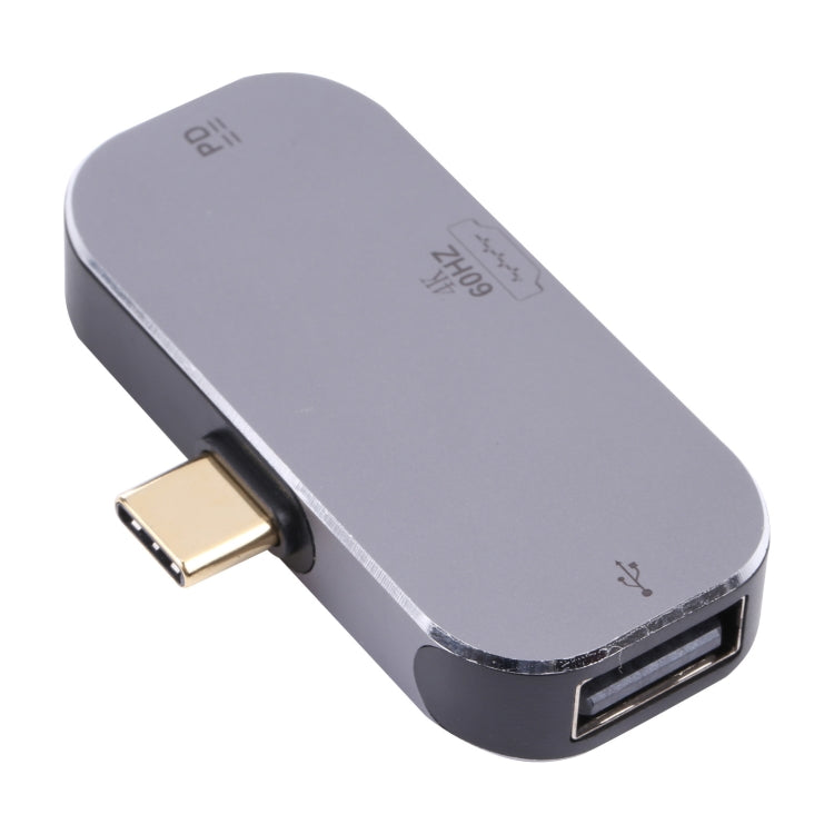 Sandsberg | 3 in 1 USB-C / Type-C Stecker zu USB-C / Type-C Lade + USB + 4K 60Hz HDMI Weiblich Adapter