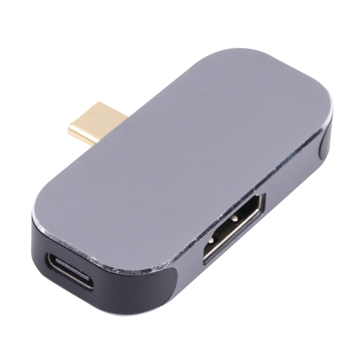 Sandsberg | 3 in 1 USB-C / Type-C Stecker zu USB-C / Type-C Lade + USB + 4K 60Hz HDMI Weiblich Adapter