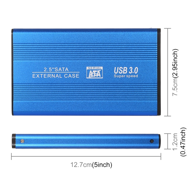 Sandsberg | Richwell SATA R2-SATA-250GB 250GB 2.5 Zoll USB3.0 Super Speed Schnittstelle Mobile Festplatte (Blau)