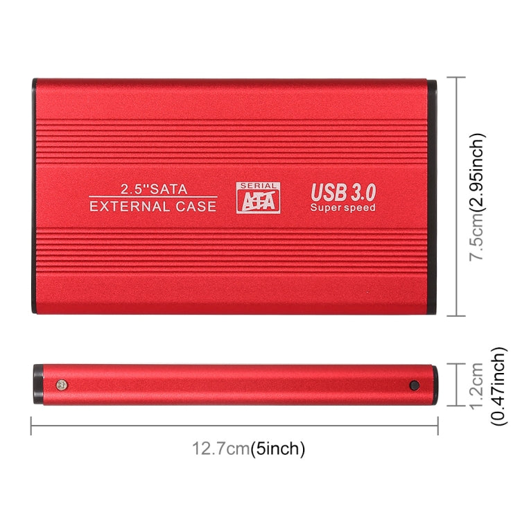 Sandsberg | Richwell SATA R2-SATA-320GB 320GB 2.5 Zoll USB3.0 Super Speed Schnittstelle mobile Festplatte (Rot)