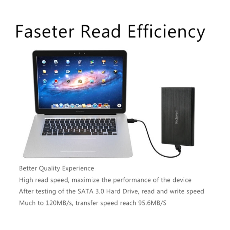 Sandsberg | Richwell SATA R23-SATA-250GB 250GB 2.5 Zoll USB3.0 Schnittstelle Mobile Festplatte (Schwarz)