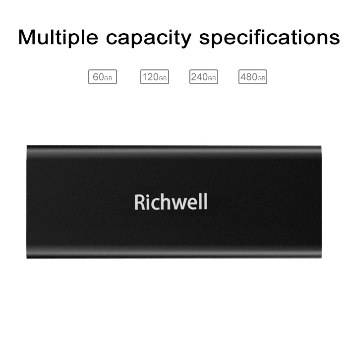 Sandsberg | Richwell SSD R280-SSD-120GB 120GB Mobile Festplattlaufwerk für Desktop-PC (Schwarz)