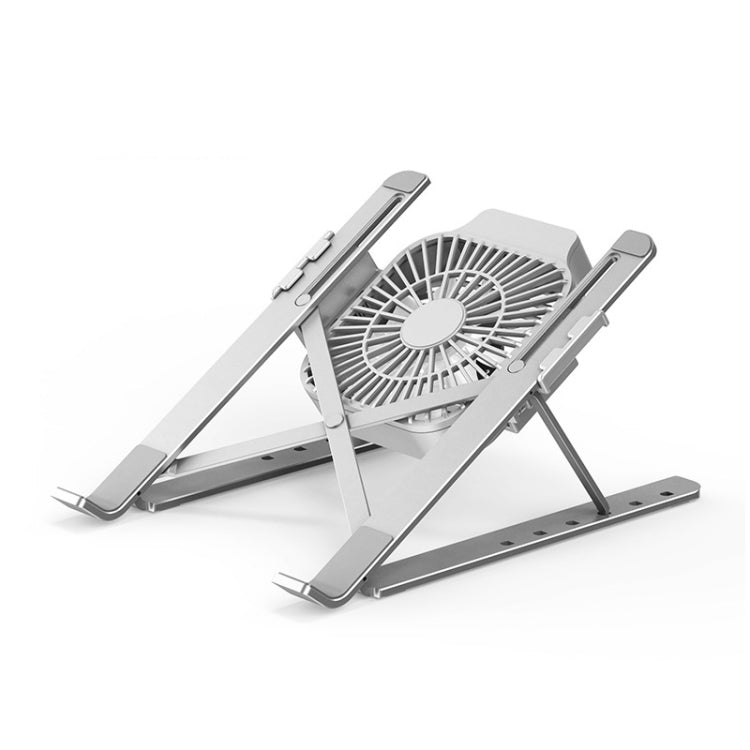 Sandsberg | Tragbarer verstellbarer Laptopständer Desktop-Höhenverstellung Rack Faltung Wärmeableitung Halter, Stil: Ventilator