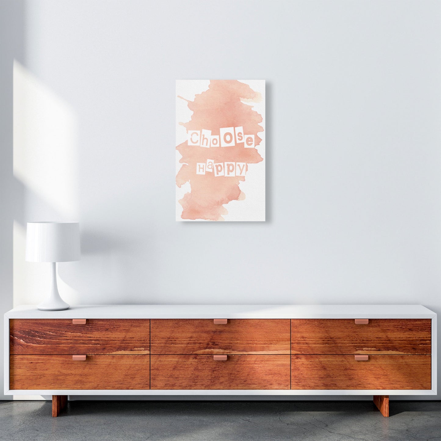 Sandsberg | Wählen Sie Happy Peach Aquarell Modern Print
