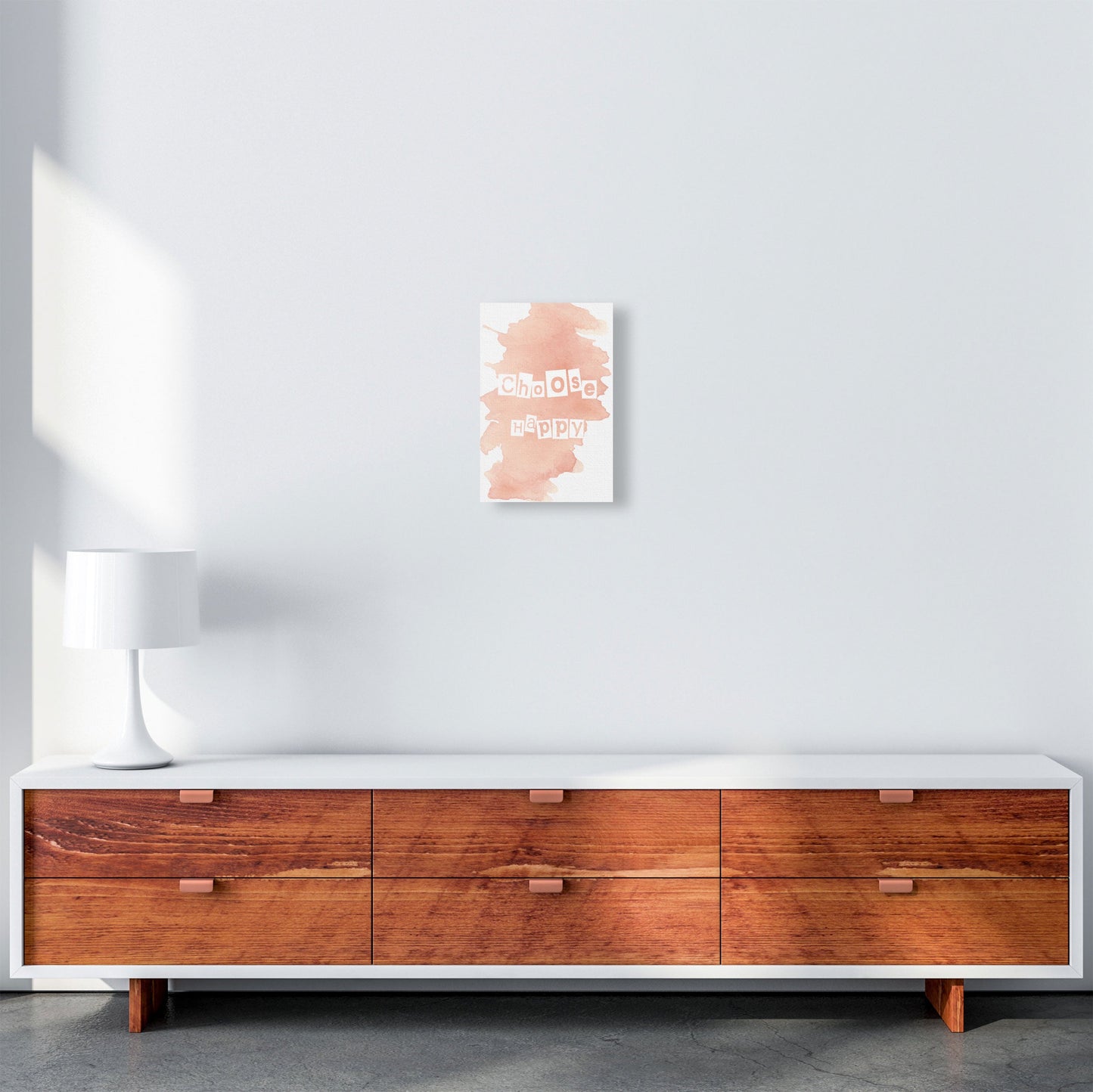 Sandsberg | Wählen Sie Happy Peach Aquarell Modern Print