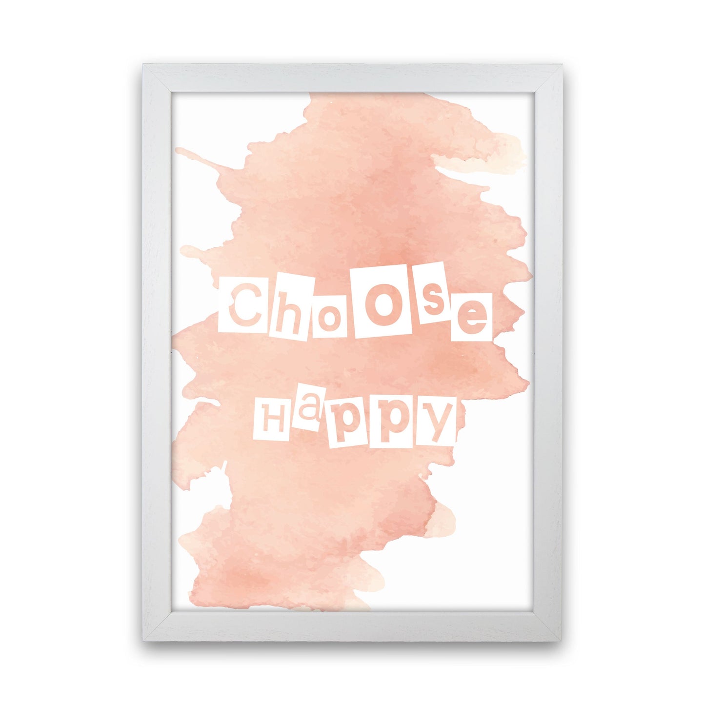 Sandsberg | Wählen Sie Happy Peach Aquarell Modern Print