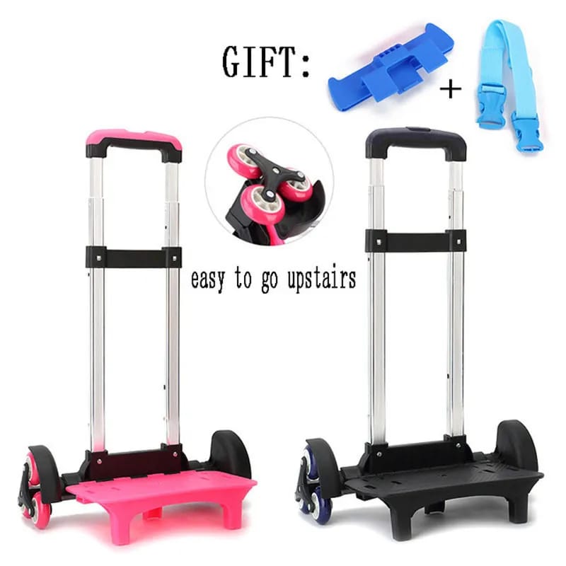 Rucksack Trolley - Schulranzen Trolley für Kinder, Erwachsene faltbarer rollender Gepäckwagen