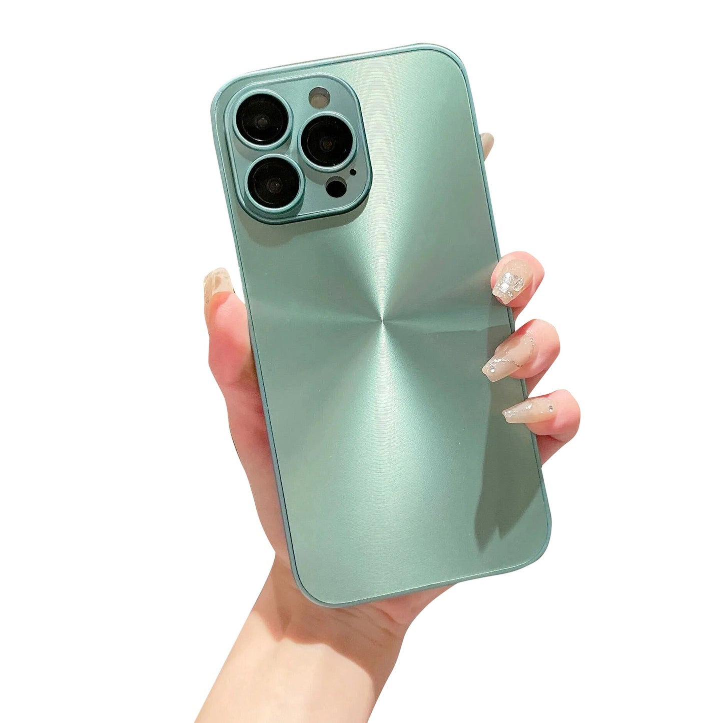 Luxus Blinkende Aurora Matte iPhone Hülle | MagSafe Case mit Rundumschutz & Kameralinsenschutz für iPhone 15/14/13/12 Pro Max, Plus, Mini Cover | Panzertasche & Stoßstangenabdeckung Handyhülle | Hochwertige Schutzhülle