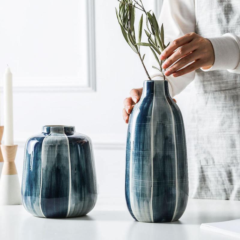 Sandsberg Akzentvase | Luxuriöse Keramik-Deko | Stilvolle Eleganz für Ihr Zuhause