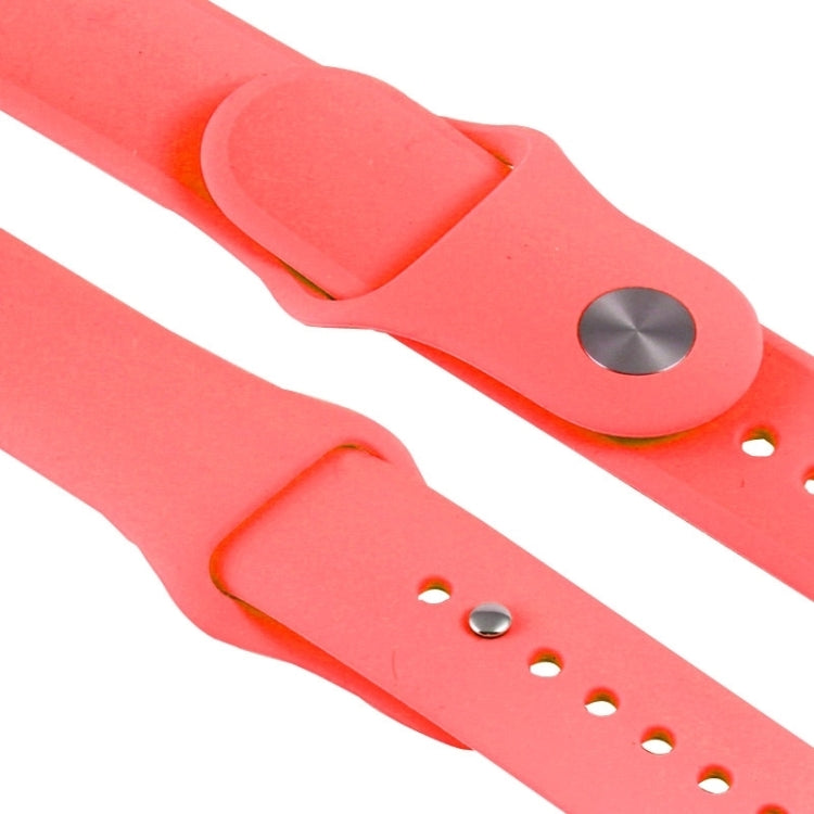 Sandsberg | Für Apple Watch Sport 38mm Hochleistungs-Rubber Sportuhrband mit Druckknopfverschluss (Magenta)