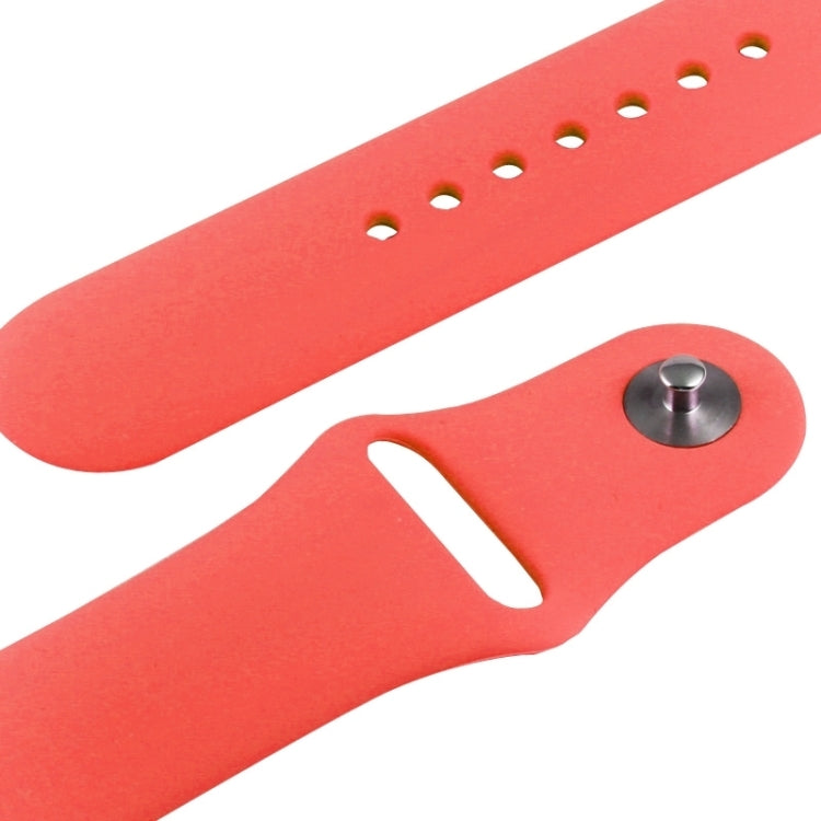 Sandsberg | Für Apple Watch Sport 38mm Hochleistungs-Rubber Sportuhrband mit Druckknopfverschluss (Magenta)