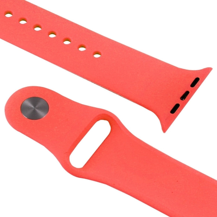 Sandsberg | Für Apple Watch Sport 38mm Hochleistungs-Rubber Sportuhrband mit Druckknopfverschluss (Magenta)