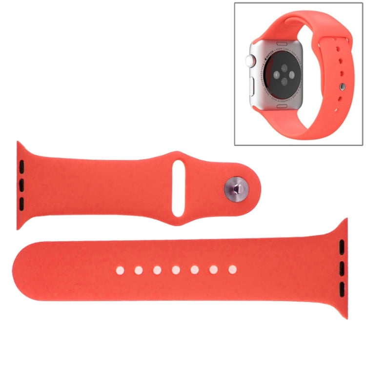 Sandsberg | Für Apple Watch Sport 38mm Hochleistungs-Rubber Sportuhrband mit Druckknopfverschluss (Magenta)