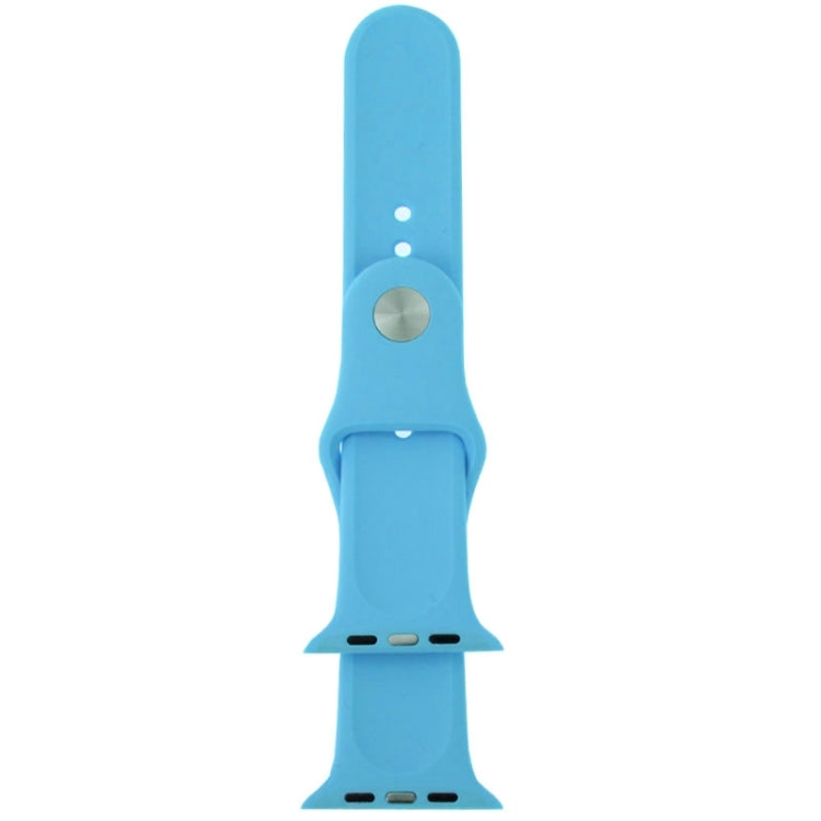 Sandsberg | Für Apple Watch Sport 38mm Hochleistungs-Rubber Sport-Armband mit Pin-und-Tuck-Verschluss (Blau)