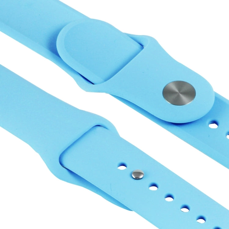 Sandsberg | Für Apple Watch Sport 38mm Hochleistungs-Rubber Sport-Armband mit Pin-und-Tuck-Verschluss (Blau)