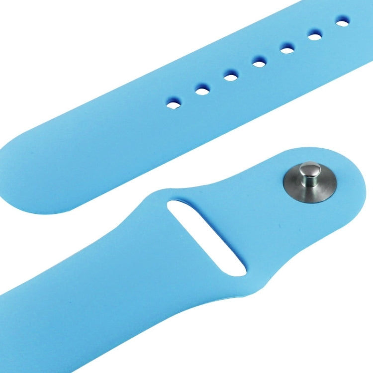 Sandsberg | Für Apple Watch Sport 38mm Hochleistungs-Rubber Sport-Armband mit Pin-und-Tuck-Verschluss (Blau)