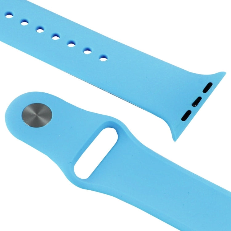 Sandsberg | Für Apple Watch Sport 38mm Hochleistungs-Rubber Sport-Armband mit Pin-und-Tuck-Verschluss (Blau)