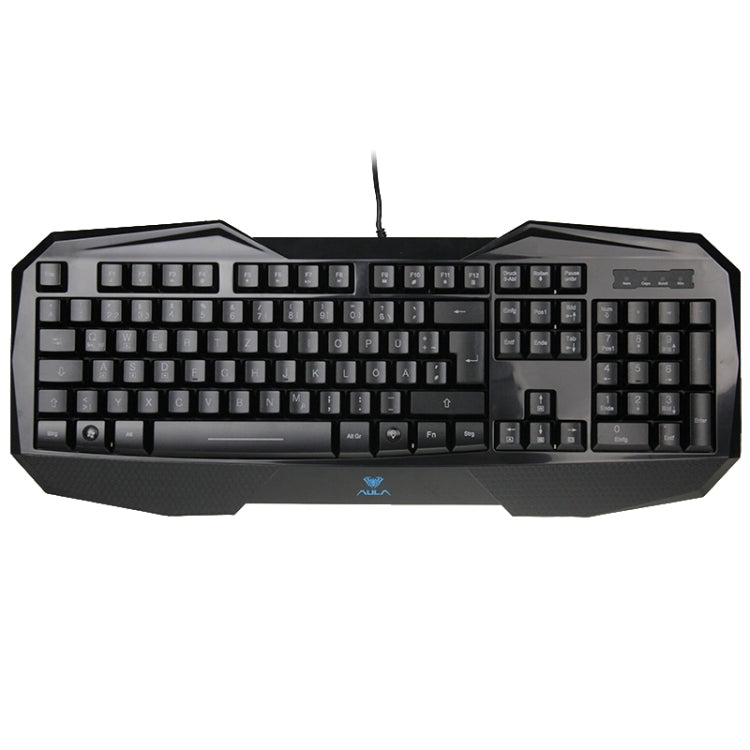 Sandsberg | Aula Killing Soul Behead Series Verdrahtete USB Stille / Rutschfeste QWERTZ-Tastatur mit Blu-ray-Hintergrundbeleuchtung + 500-1000Hz Rückgabefrequenz 7D Gaming Maus Combo-Kit, Deutsche Sprache Tasten
